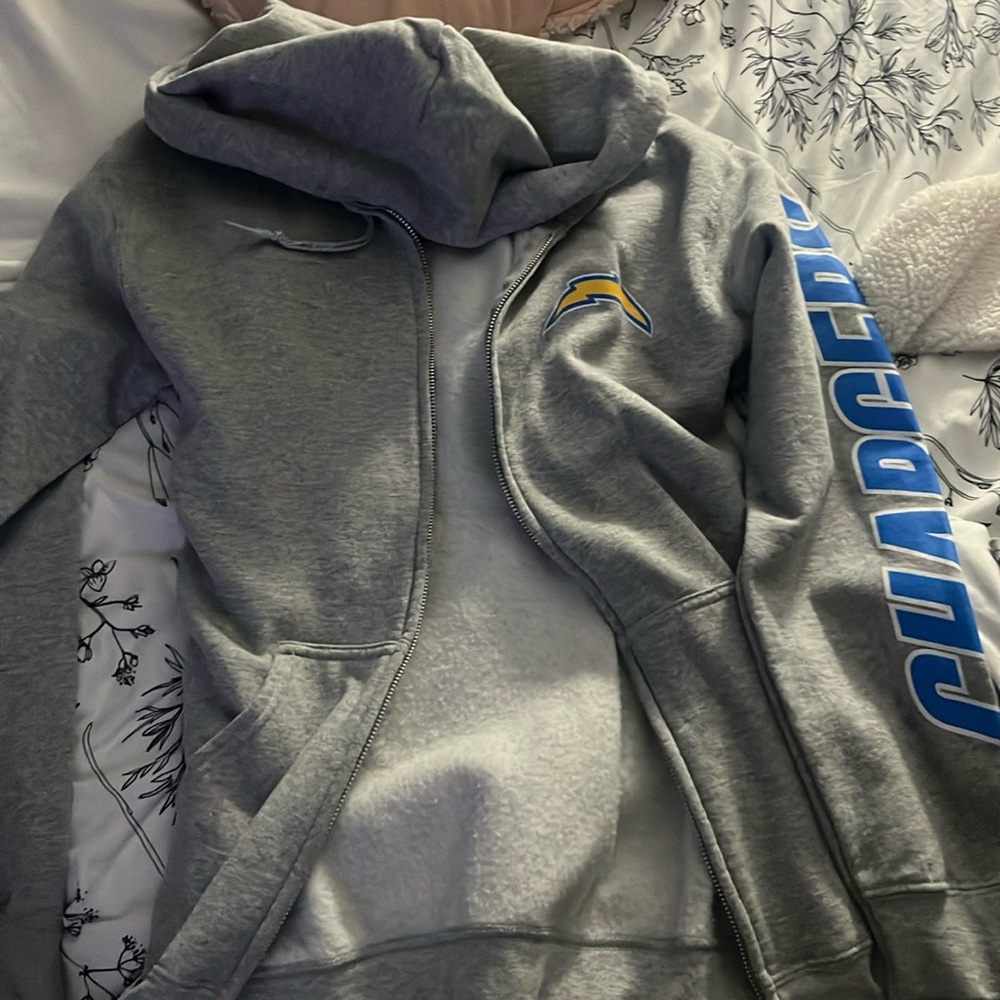 NFL Los Angeles Chargers Zip Up Hoodie Size S